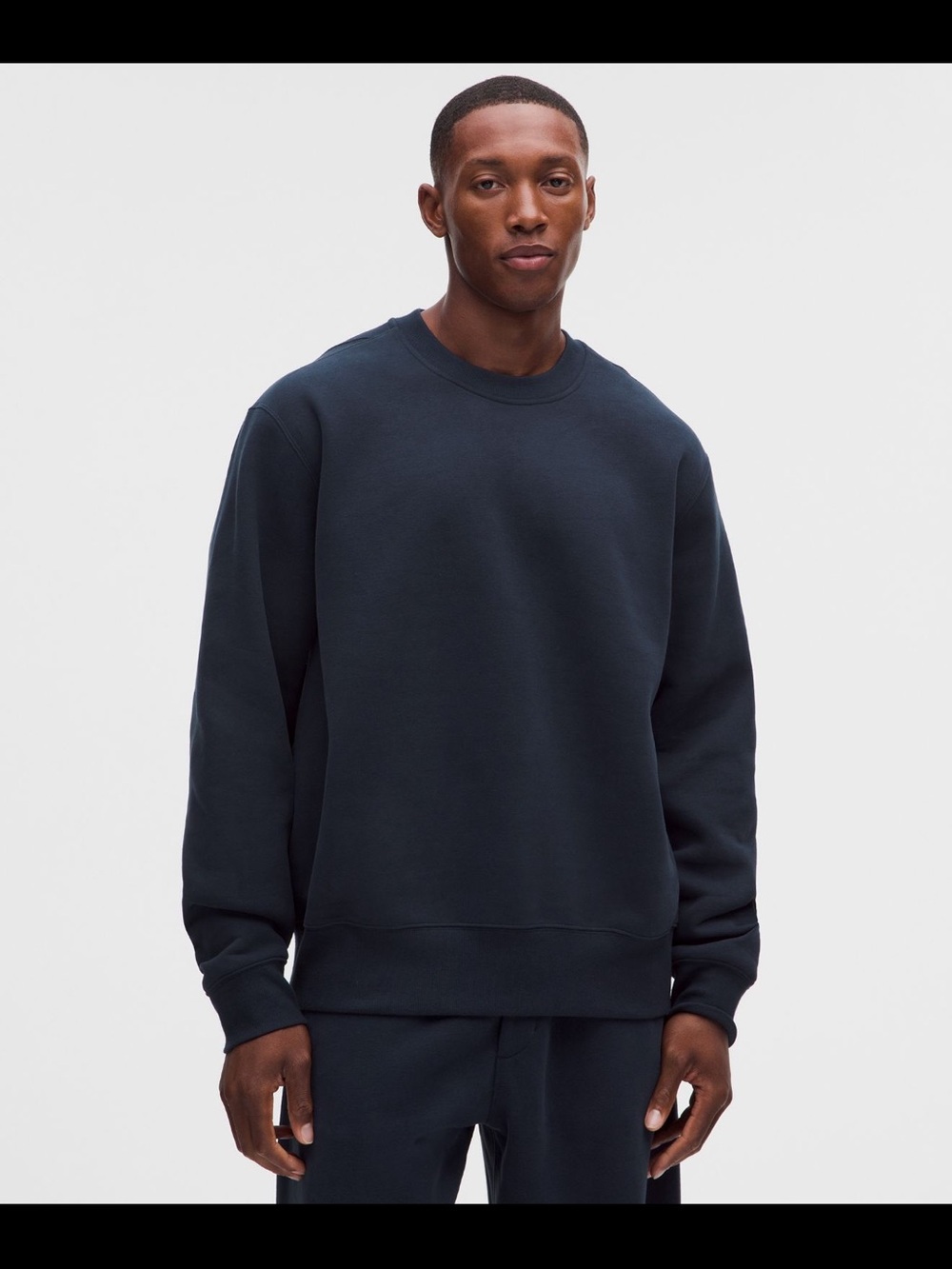 NWT Lululemon Men's Crewneck Steady State Super Loft Sweatshirt in True Navy